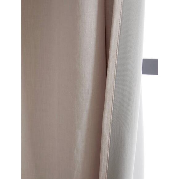 Quince European Linen Room Darkening Curtain Panel 48X96 Blush NWOT#8 - Picture 2 of 5